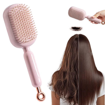 Aixiqee Upgraded Retractable Air-Cushion Massage Brush – Anti-Static, Self-Cleaning, Unisex – Suitable for All Hair Types